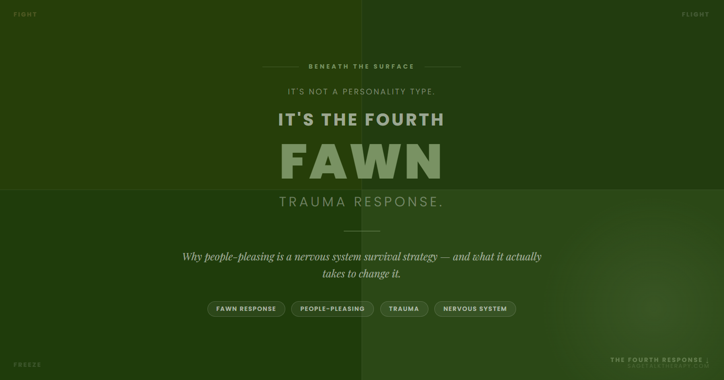 The Fawn Response: Why People-Pleasing Is a Trauma Response, Not a Personality Type