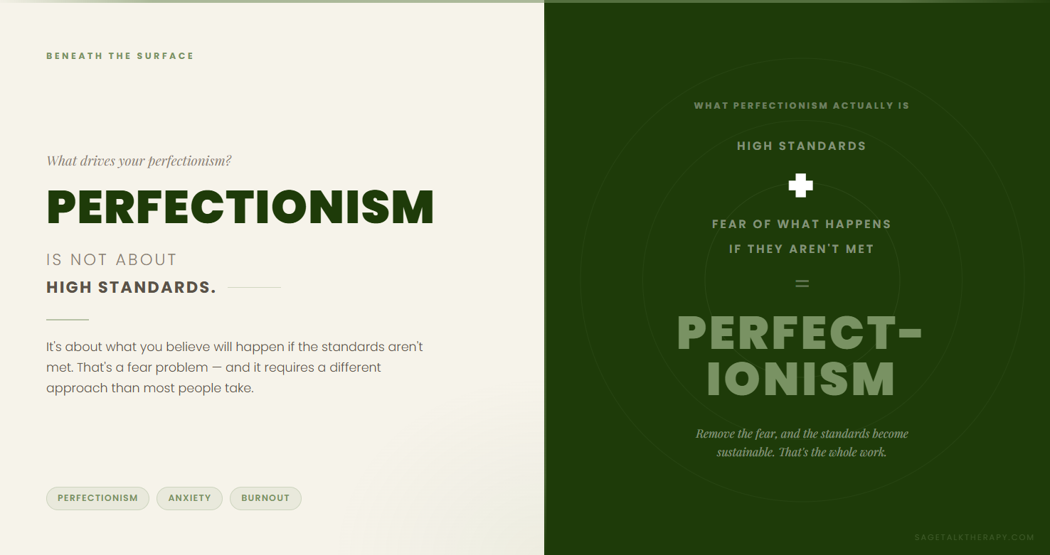 Perfectionism Is Not About High Standards. It's About Fear.