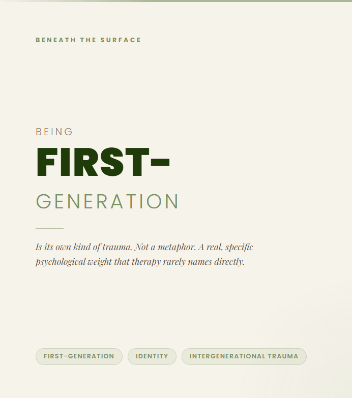 Being First-Generation Is Its Own Kind of Trauma. Here's Why.