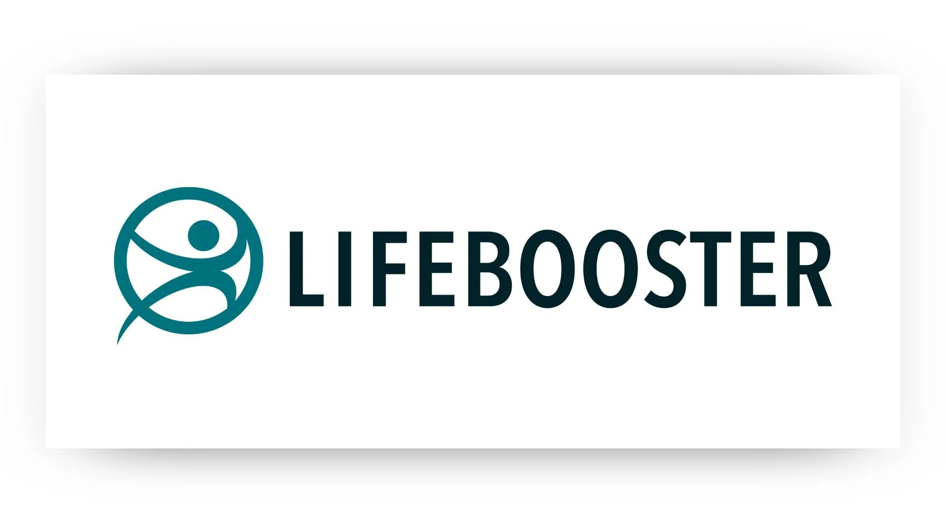 Lifebooster logo with a circular icon of a person inside and the word 'Lifebooster' in bold black letters on a white background.