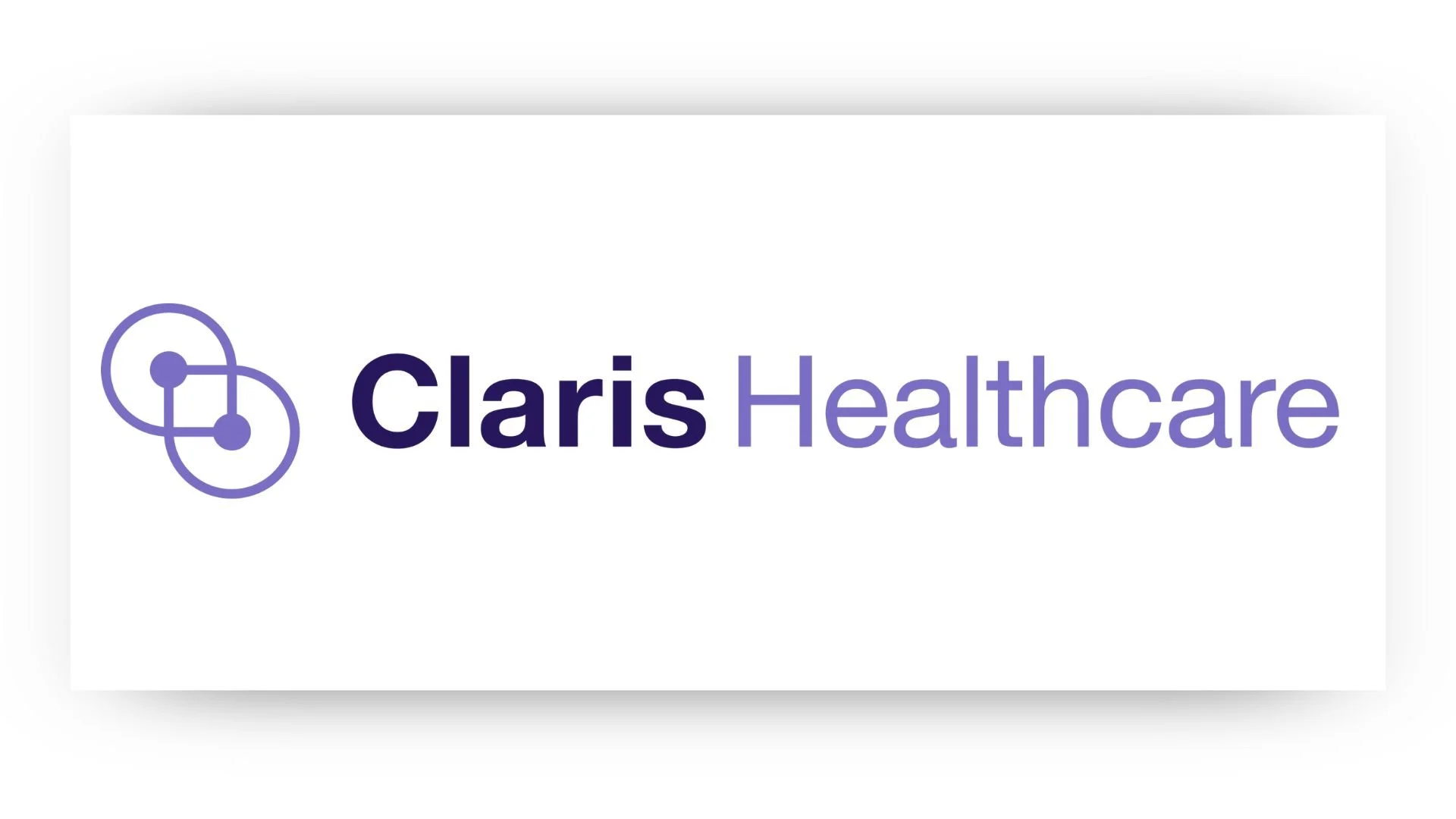 Claris Healthcare logo with interconnected circles symbol