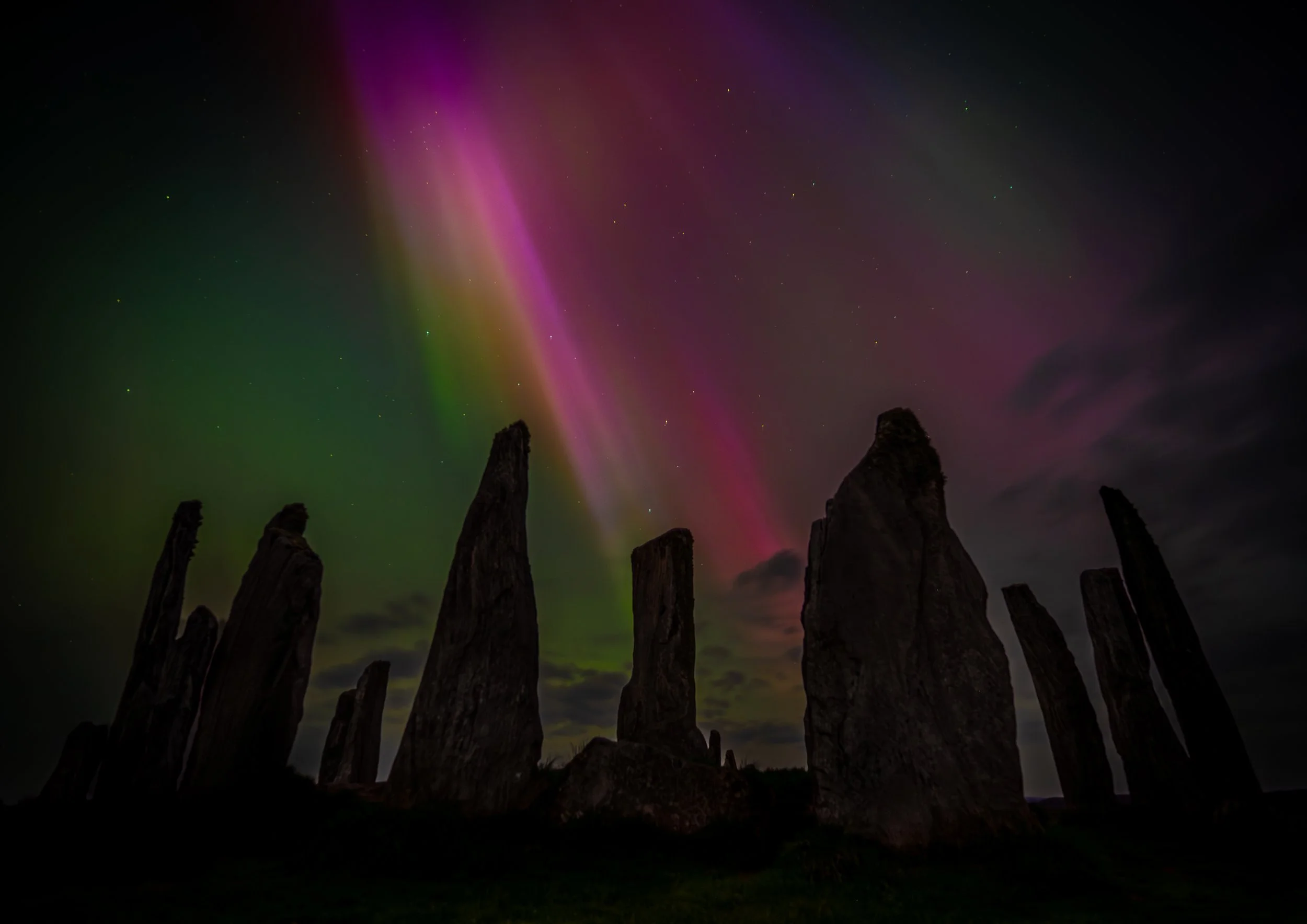 Aurora landing on the Stones