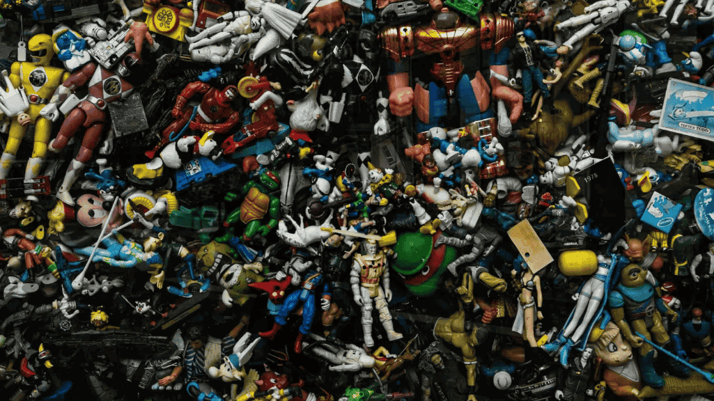 Mobile shredding Toys prepared for product destruction