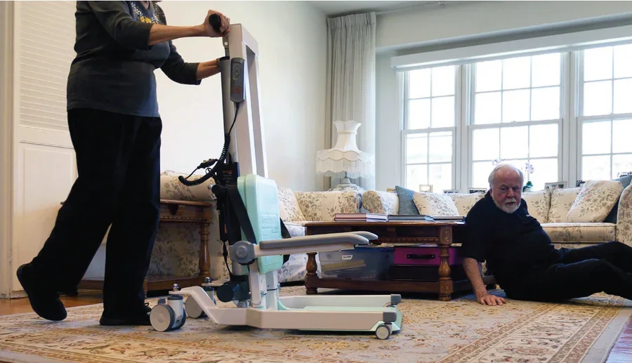 Why Caregivers Prefer Overhead Lifts Over Portable Floor Lifts