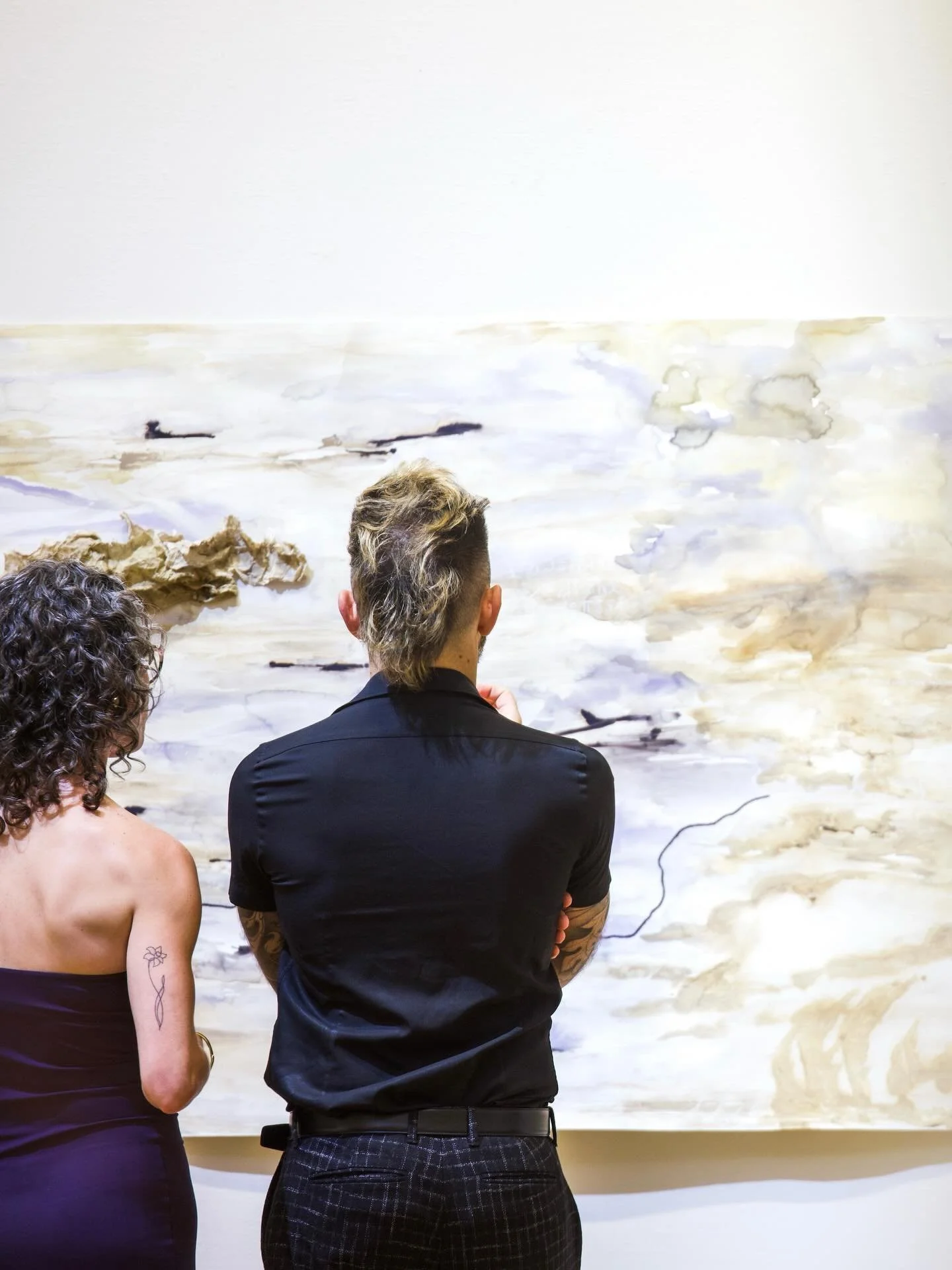 We&rsquo;re at it again ✨
@nickbiellomusic and I have another collaboration on the books. This time live!!
I&rsquo;ll be painting on stage with his quartet, translating his music into abstract art in real time.

Details:
Saturday, March 14
7:30pm
@ri