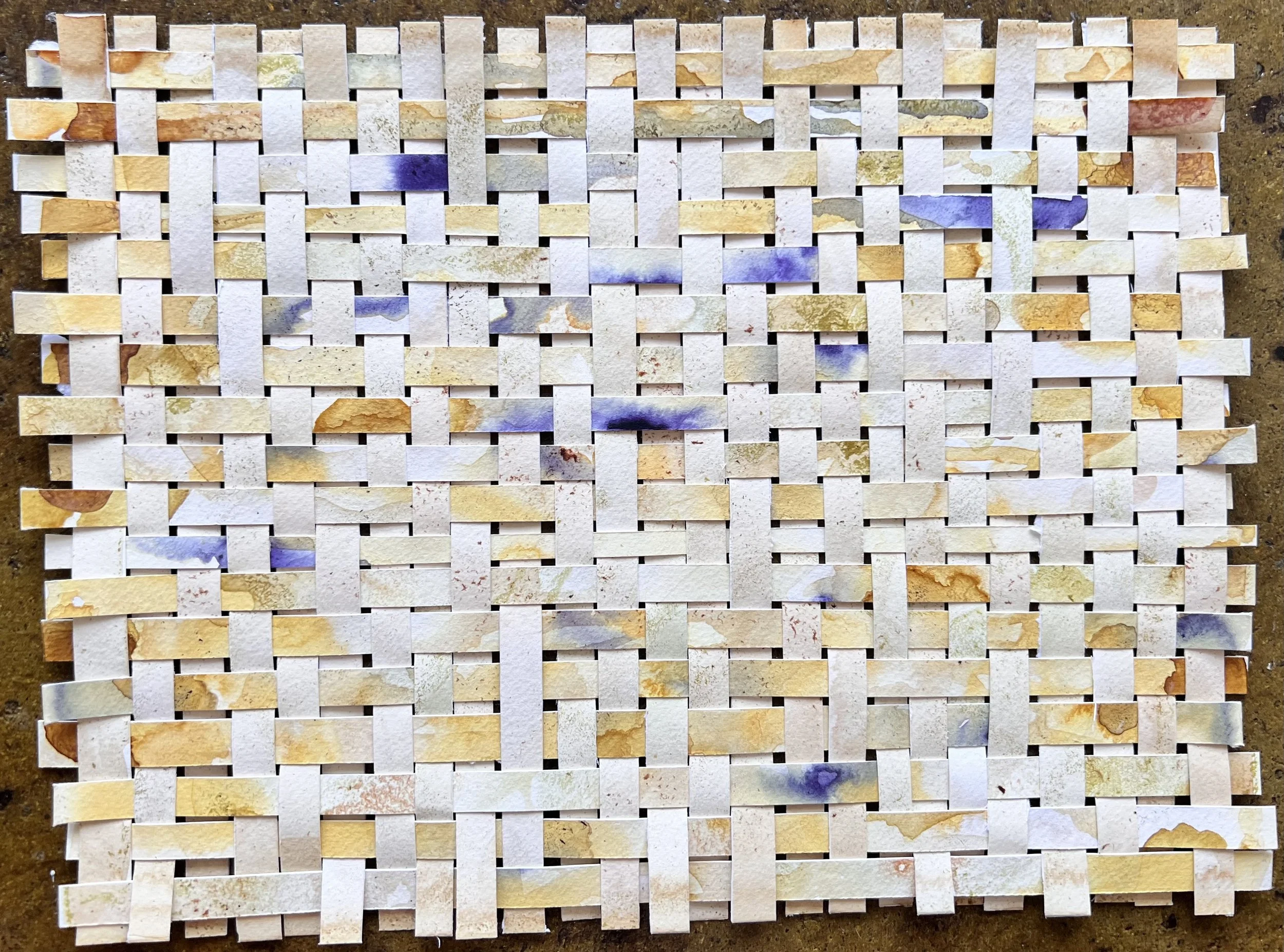 "Paradise" | Natural inks created from: Mulberry (patience),  | Artist: Amanda Roy | 2024 | Meditation: "Paradise" by Sade | 9"x12" mixed media on paper| $425, framed.