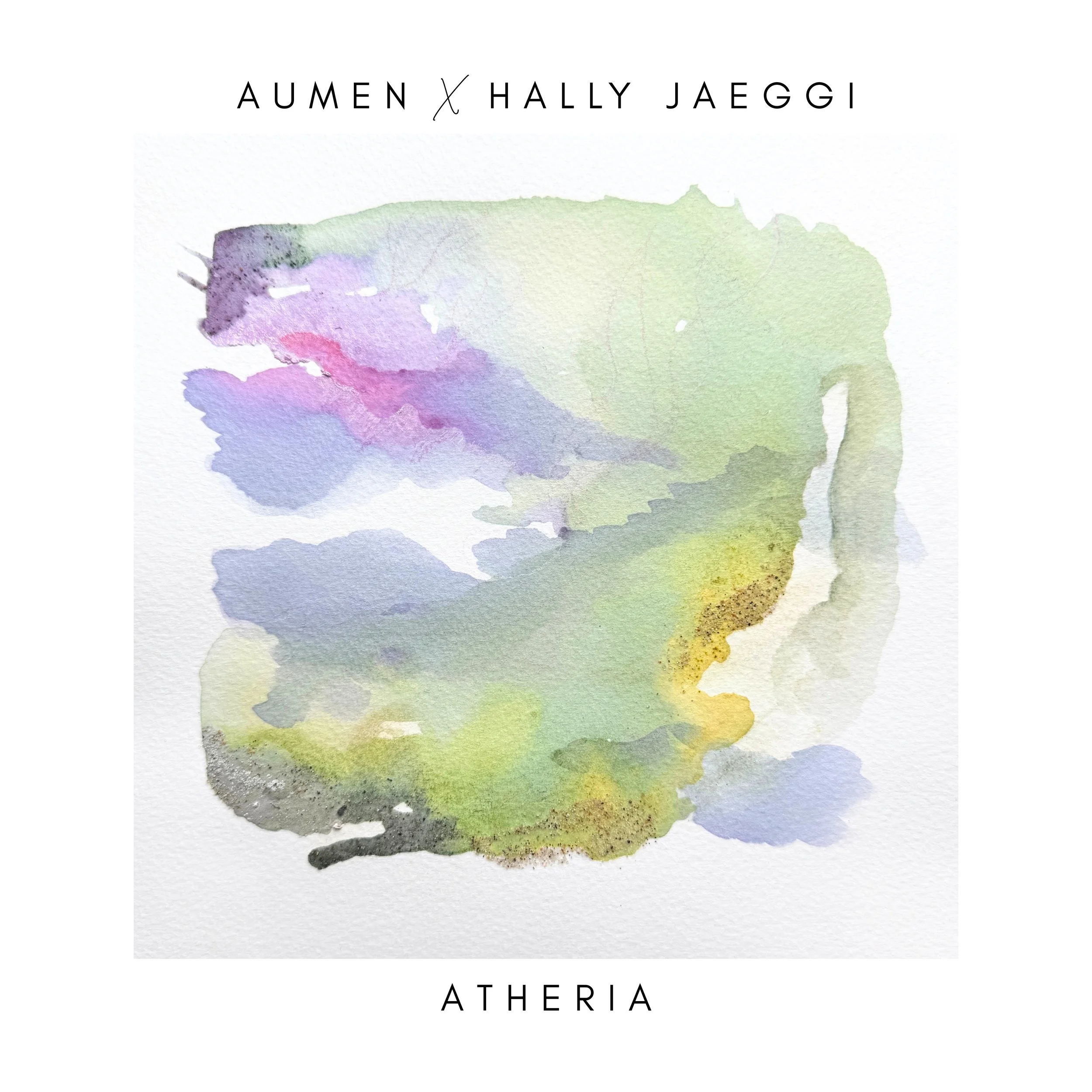 Atheria by Aumen and Halley Jaeggi | Artwork by Amanda Perry | 
Natural Inks: Dandelion - breaking free from limitations | Tufted vetch - harmony & growth | Black Plum - hidden depths | Grape hyacinth - trust 