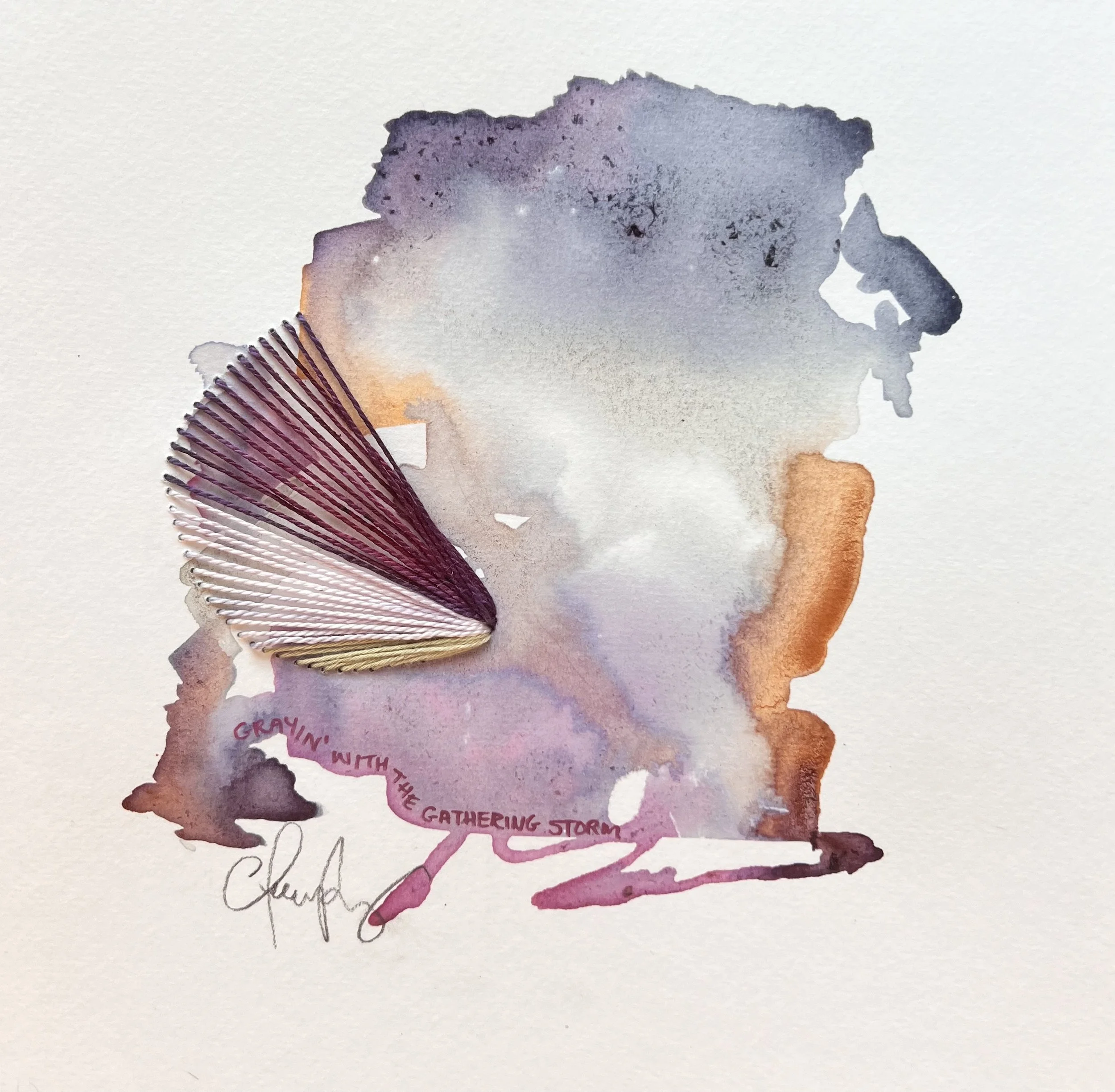 "Sea Gets Hotter" | Natural inks created from: Cherry (love and good fortune), Raspberry (passion and protection), Avocado (abundance), Morning Glory (gratitude and hope), Mulberry (patience and growth), Red cabbage (prosperity), Red onion (desire) |