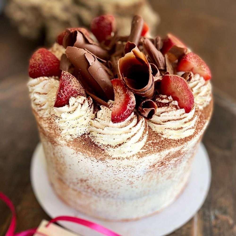 Chocolate Strawberry Mousse Cake