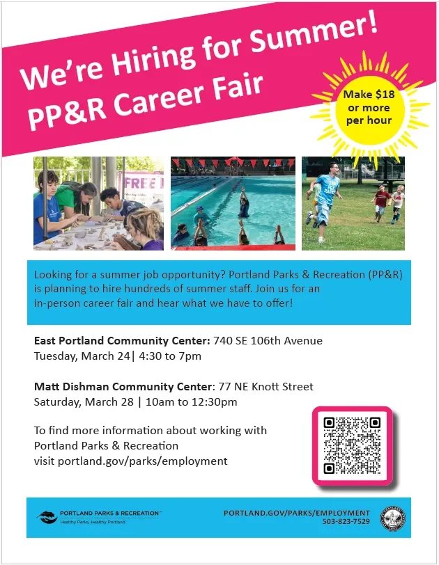 PP&R Summer Job Fair: Matt Dishman Community Center