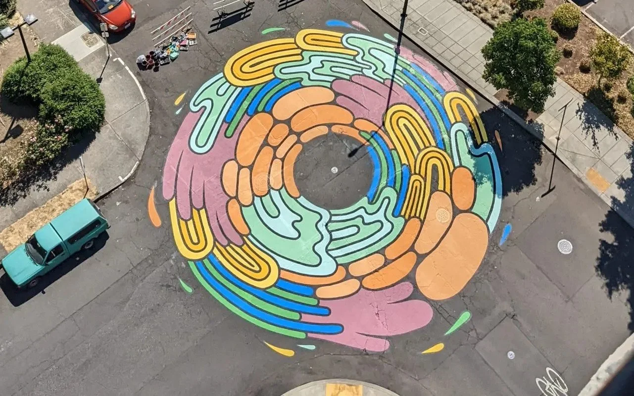 Lloyd Intersection Mural Repainting & Block Party