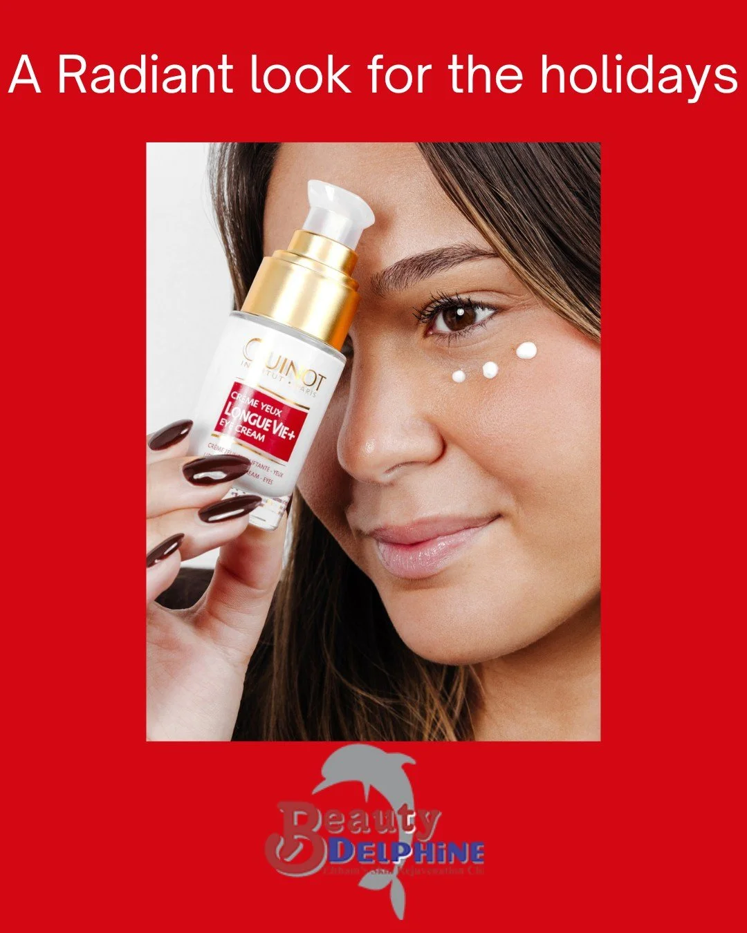 A Radiant Look for the Holidays

The eye area deserves special care to reveal the full radiance of your face.  Beauty Delphine offers targeted treatments to smooth, hydrate, and brighten the eye contour&mdash;for home use and in salon treatment, perf