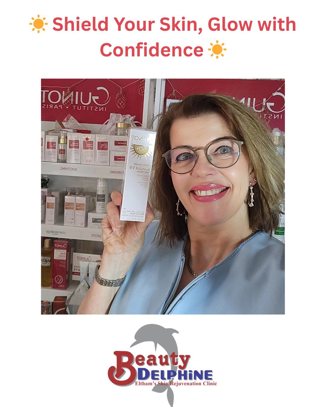 ☀️ Shield Your Skin, Glow with Confidence ☀️

Protect your skin with SPF50&mdash;because glowing skin starts with protection! Whether you're soaking up the sun or just stepping out for a quick errand, don't forget to keep your skin safe.

💧 Water-re