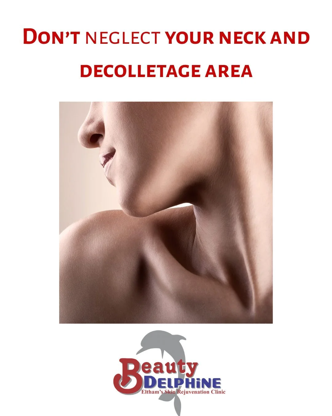 ✨ Your skincare routine shouldn&rsquo;t end at your jawline, but many people treat it like it does. The skin on the neck and d&eacute;colletage area is different; it has fewer oil glands and is thinner.

✨ The d&eacute;colletage (neck + chest) is oft