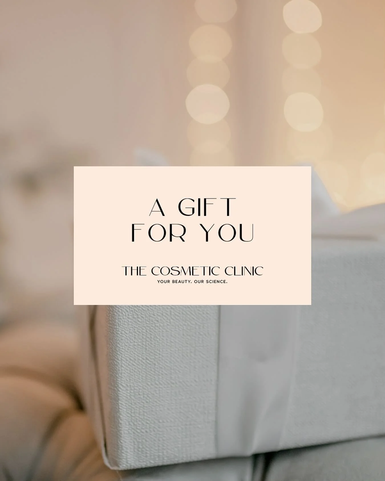 This holiday season, elevate your gifting with a gift card to The Cosmetic Clinic. 

 Available in-clinic or online, they&rsquo;re the perfect way to treat someone special to the confidence and glow they deserve. 🎄✨ 

 Happy shopping!

 Your Beauty.
