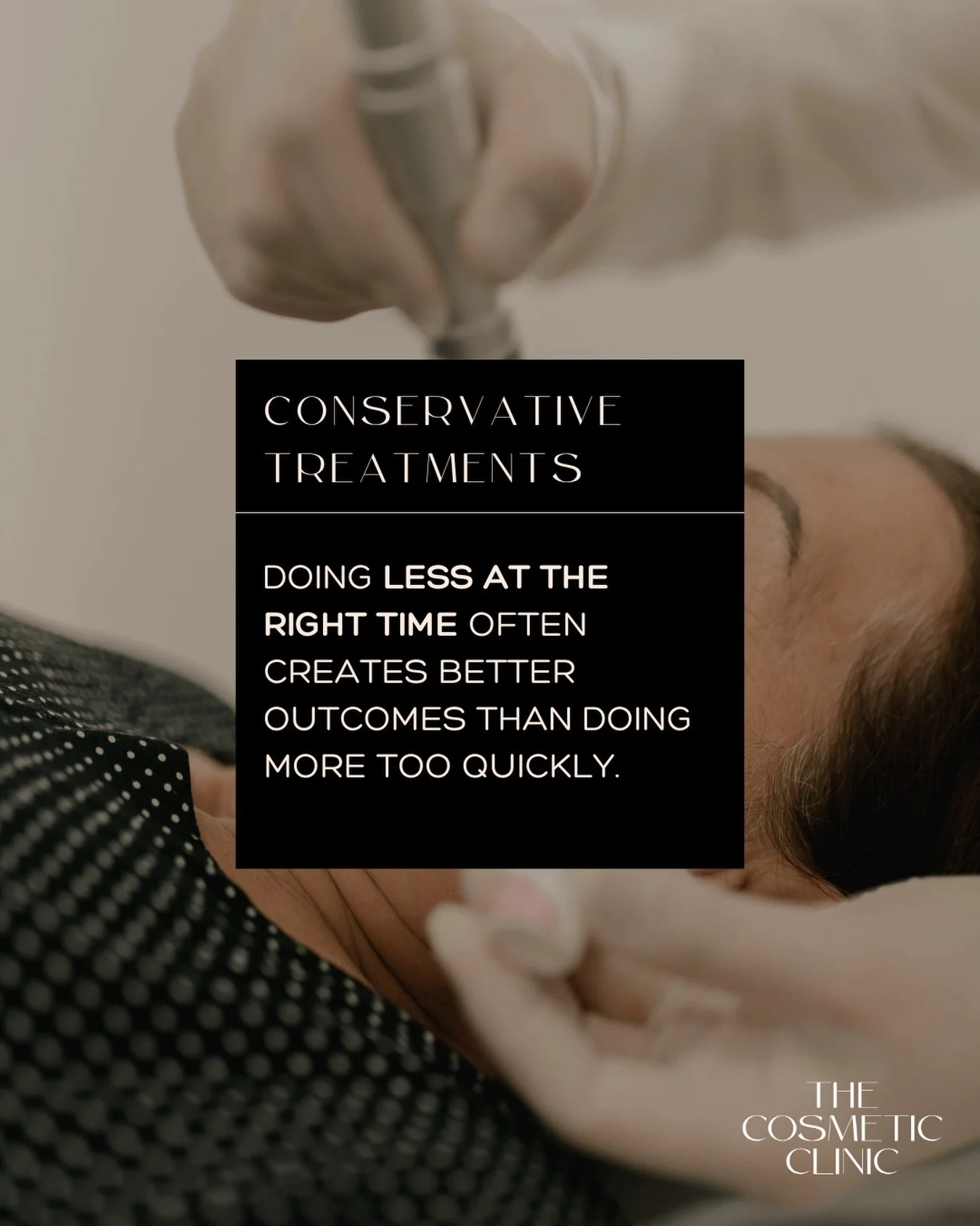 Doing less at the right time often creates better outcomes than doing more too quickly. 👏

Conservative treatment allows us to reassess, adjust, and maintain balance over time.

This approach protects facial harmony. 

Natural results are intentiona