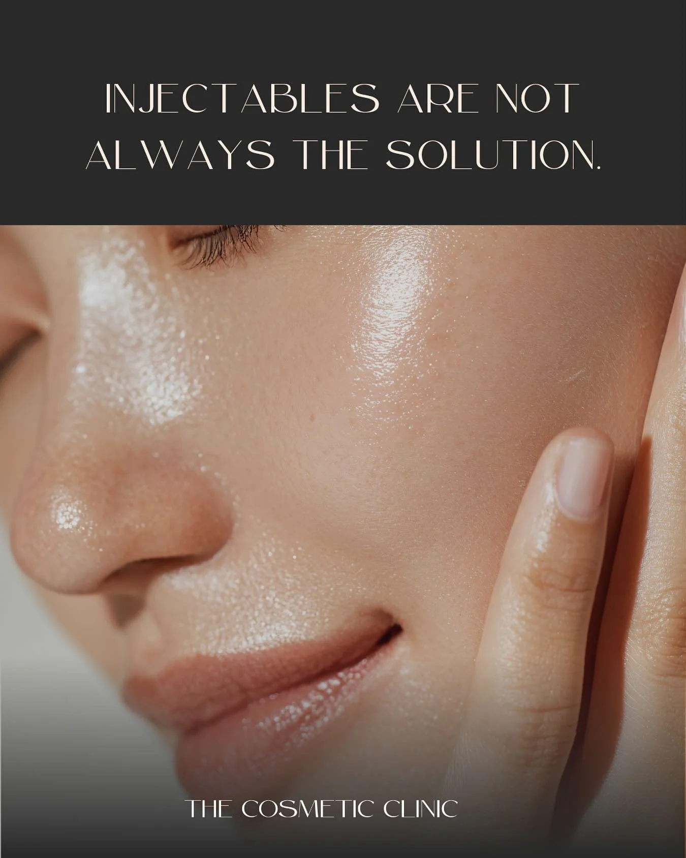 Many patients assume injectables are the solution. 

Often, improving skin quality is a better choice.

Skin treatments and energy-based devices can strengthen the foundation so that injectables, if used later, look softer, more natural, and require 