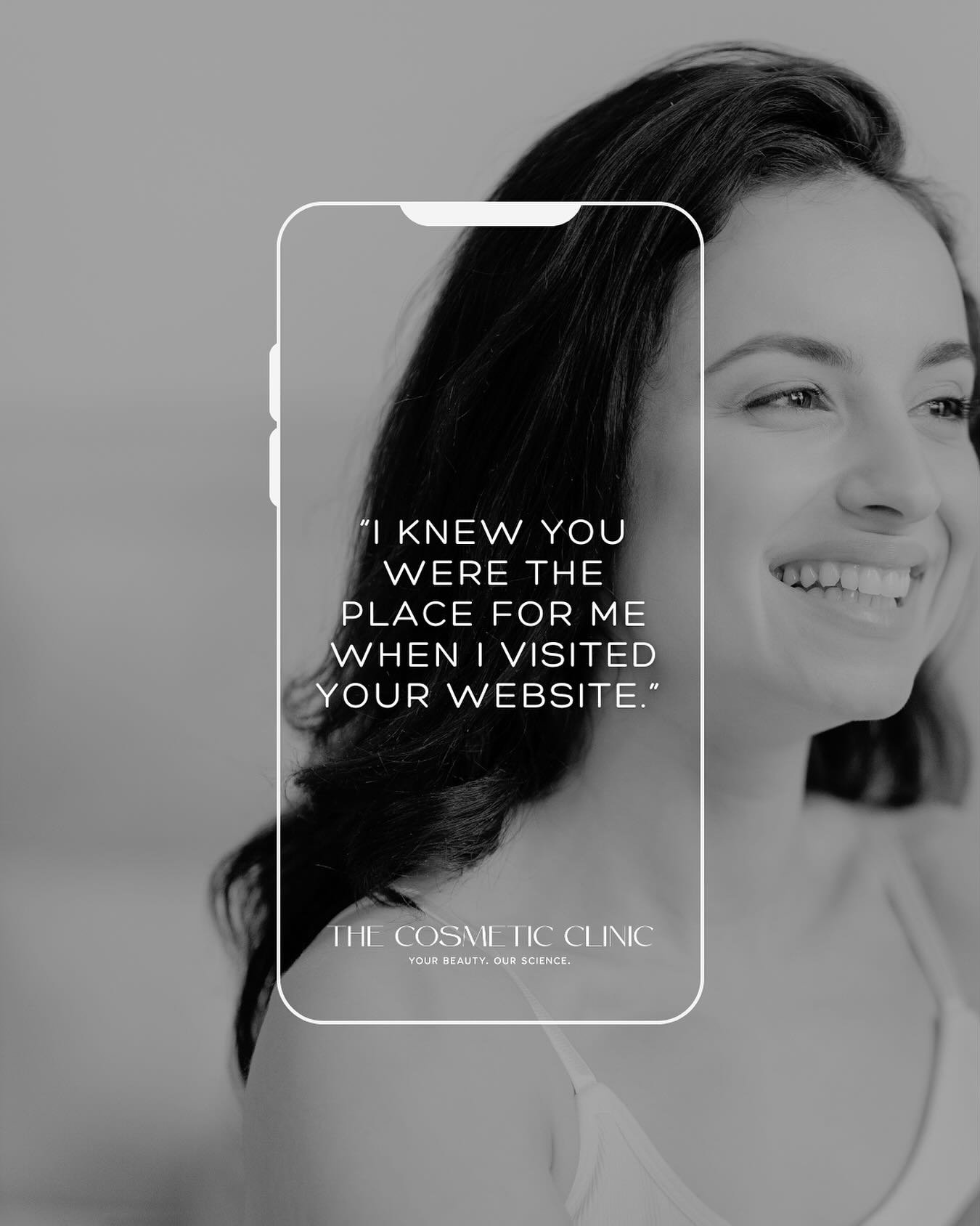 We often hear &ldquo;I knew you were the place for me when I visited your website.&rdquo;

Aesthetic care should feel reassuring before you even step through the door. 

Your Beauty. Our Science.