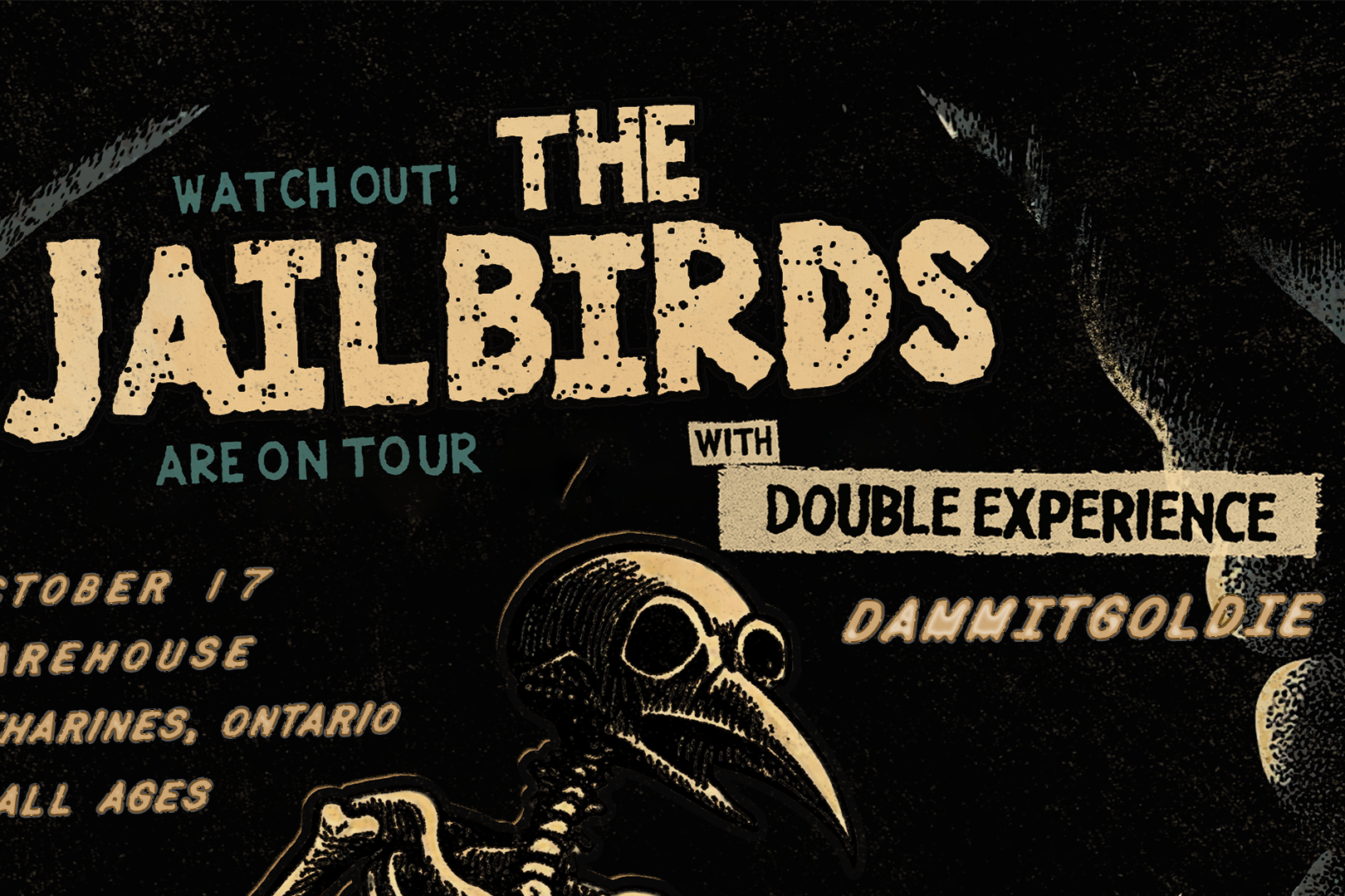 The Jailbirds w/ Double Experience & DammitGoldie
