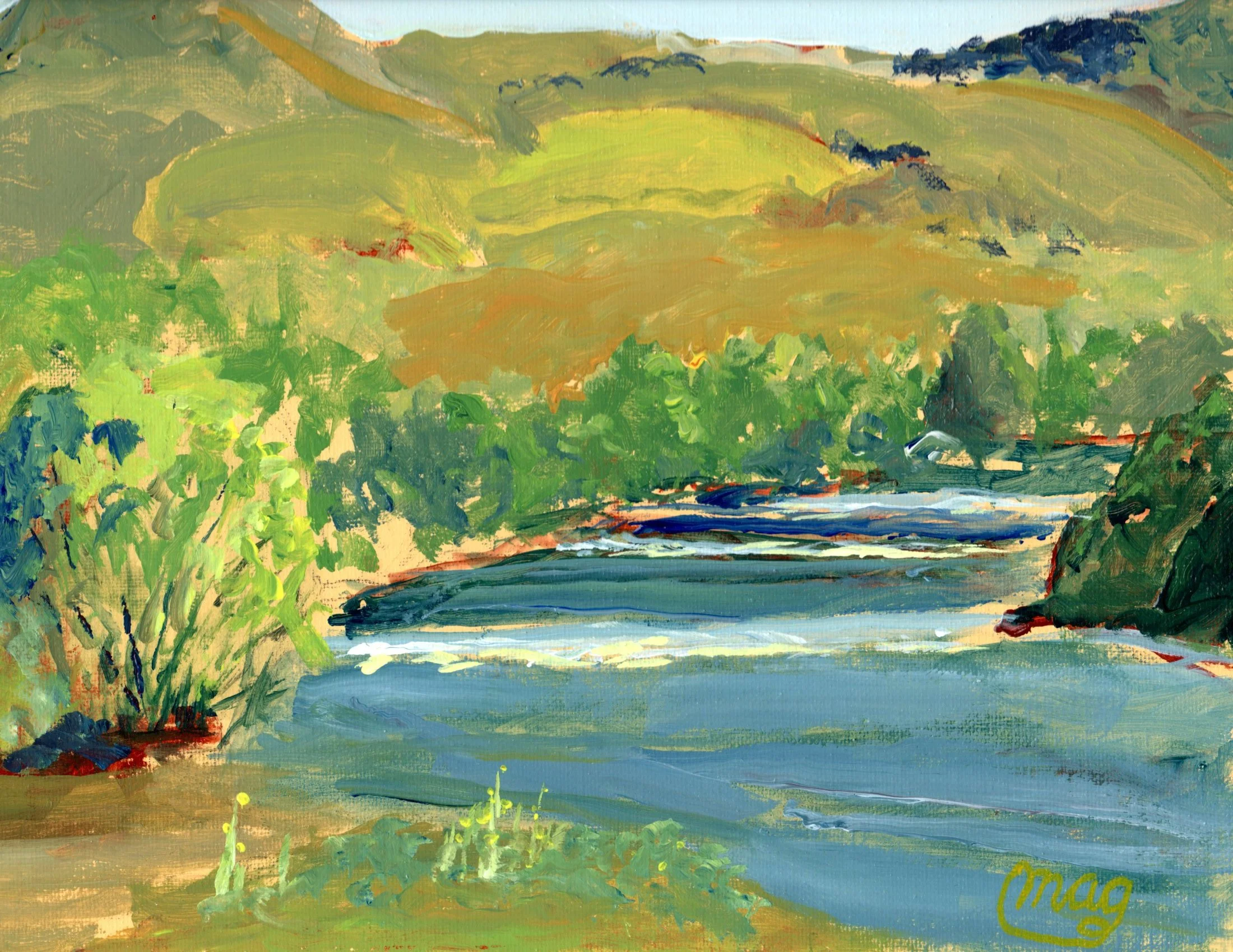 South Fork, 9x12, Plein air, Private collection