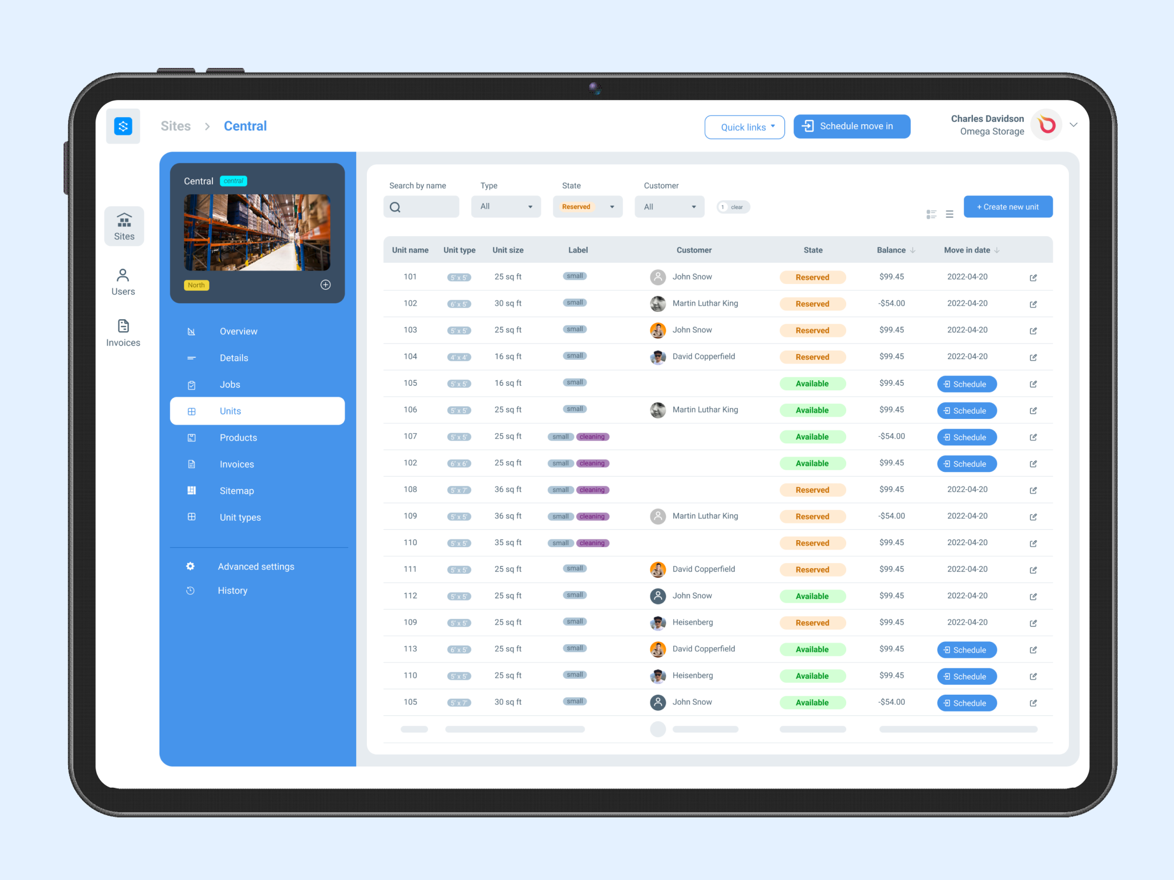 Storeganise - Enterprise SaaS Storage Management Platform