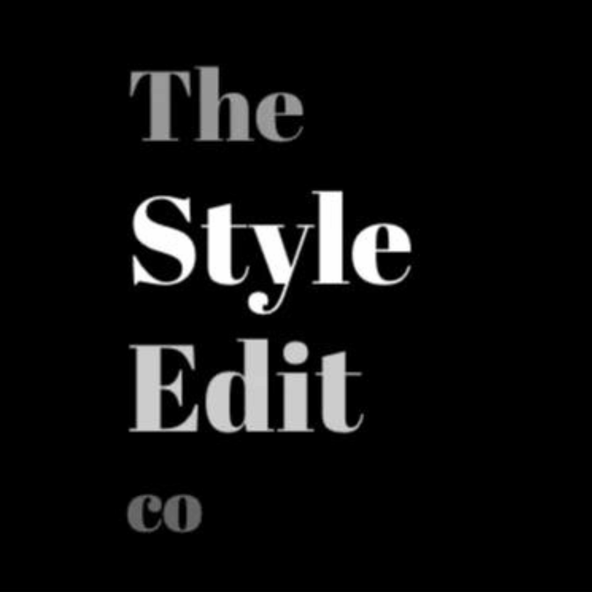Black background with white and gray text that says "The Style Edict" in a stylized font.