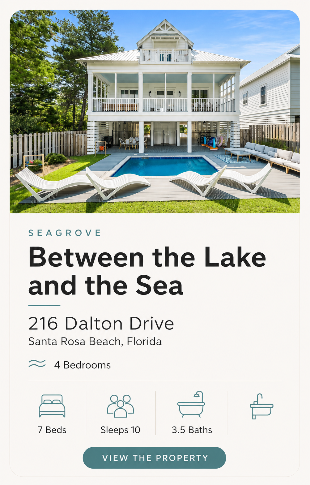 216 Dalton Drive rental santa rosa beach