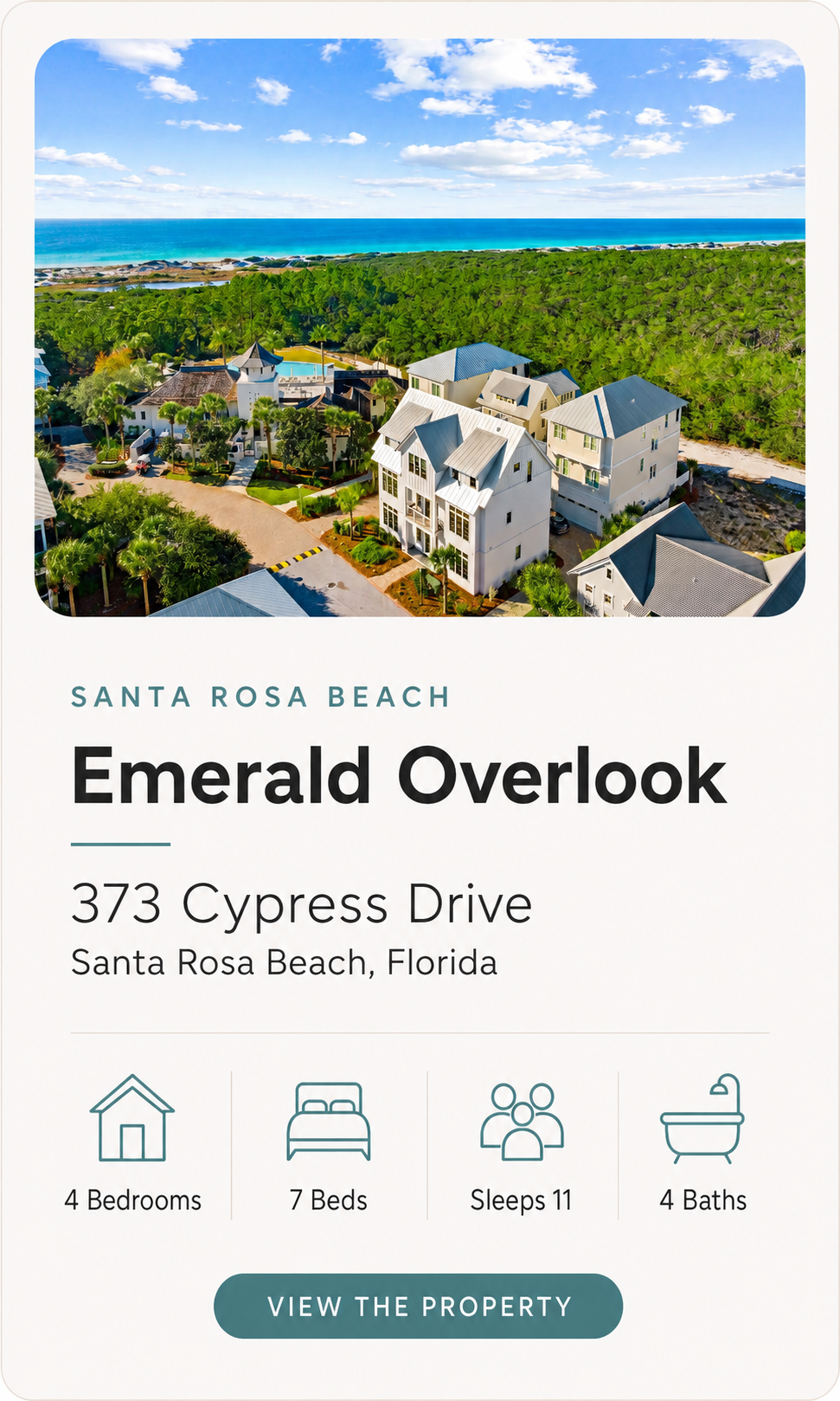 373 Cypress Drive Santa Rosa Beach Rental
