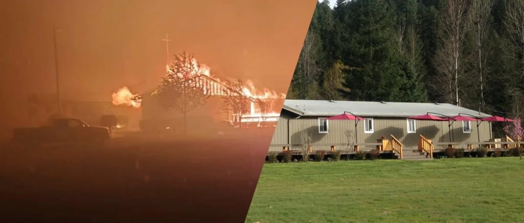 After the fire in Blue River