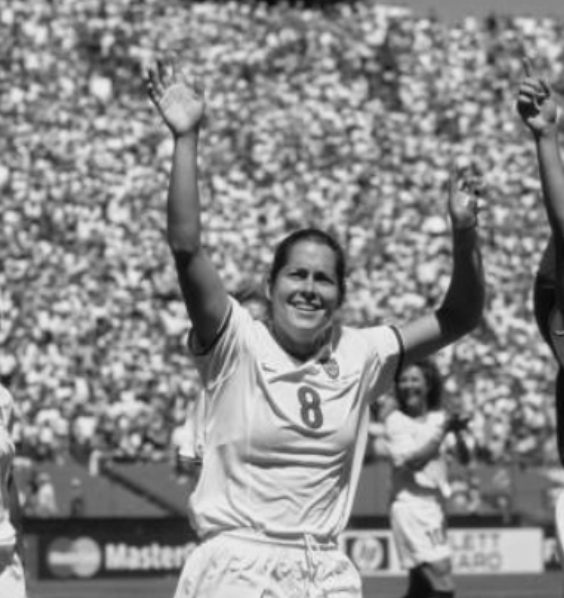 Shannon MacMillan is a former U.S. women's national soccer team forward. She played for the United States women's national soccer team from 1994 to 2006, helping the team win gold at the 1996 Summer Olympics and silver at the 2000 Summer Olympics, on