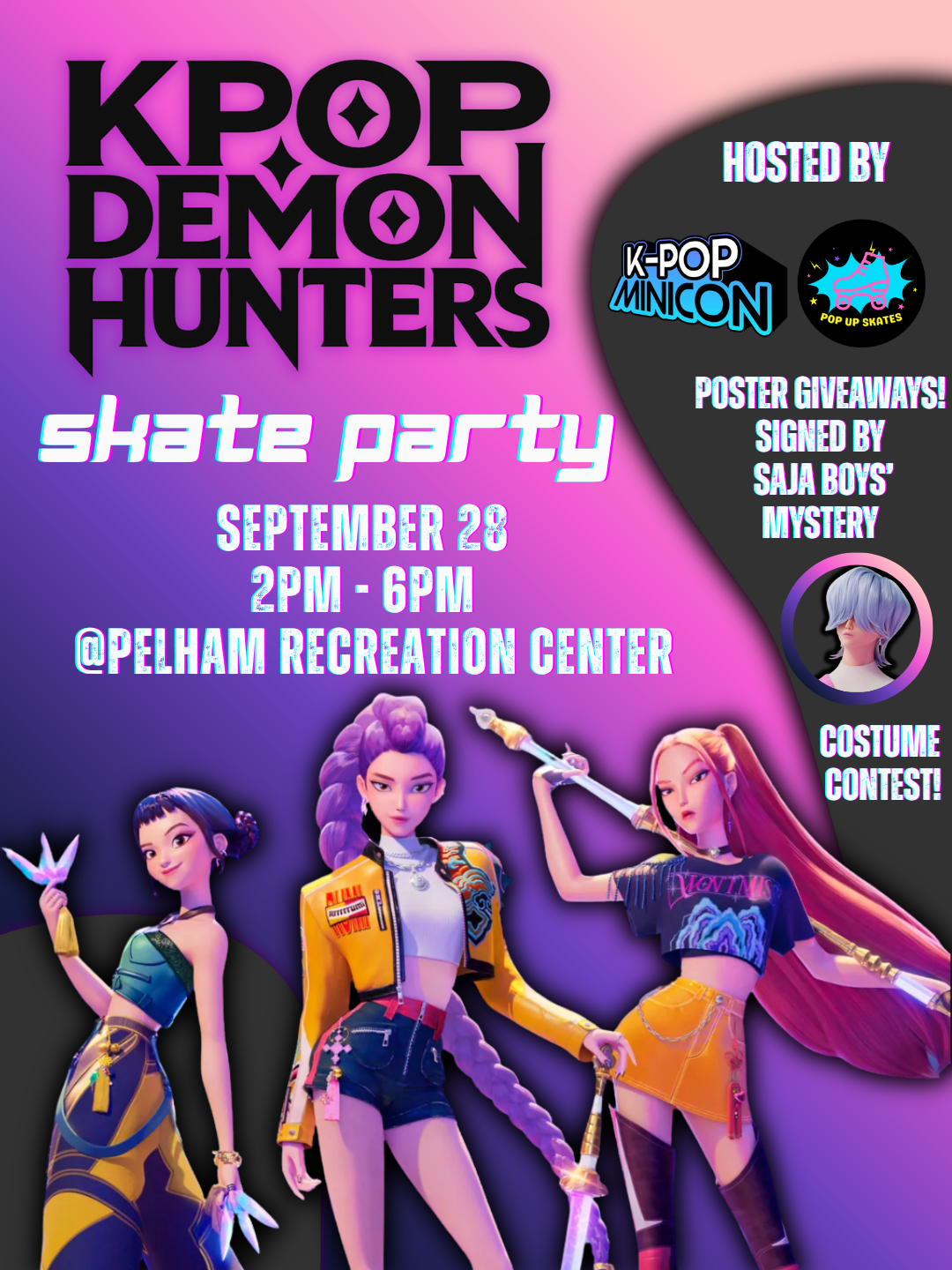Kpop Demon Hunters Skate Party