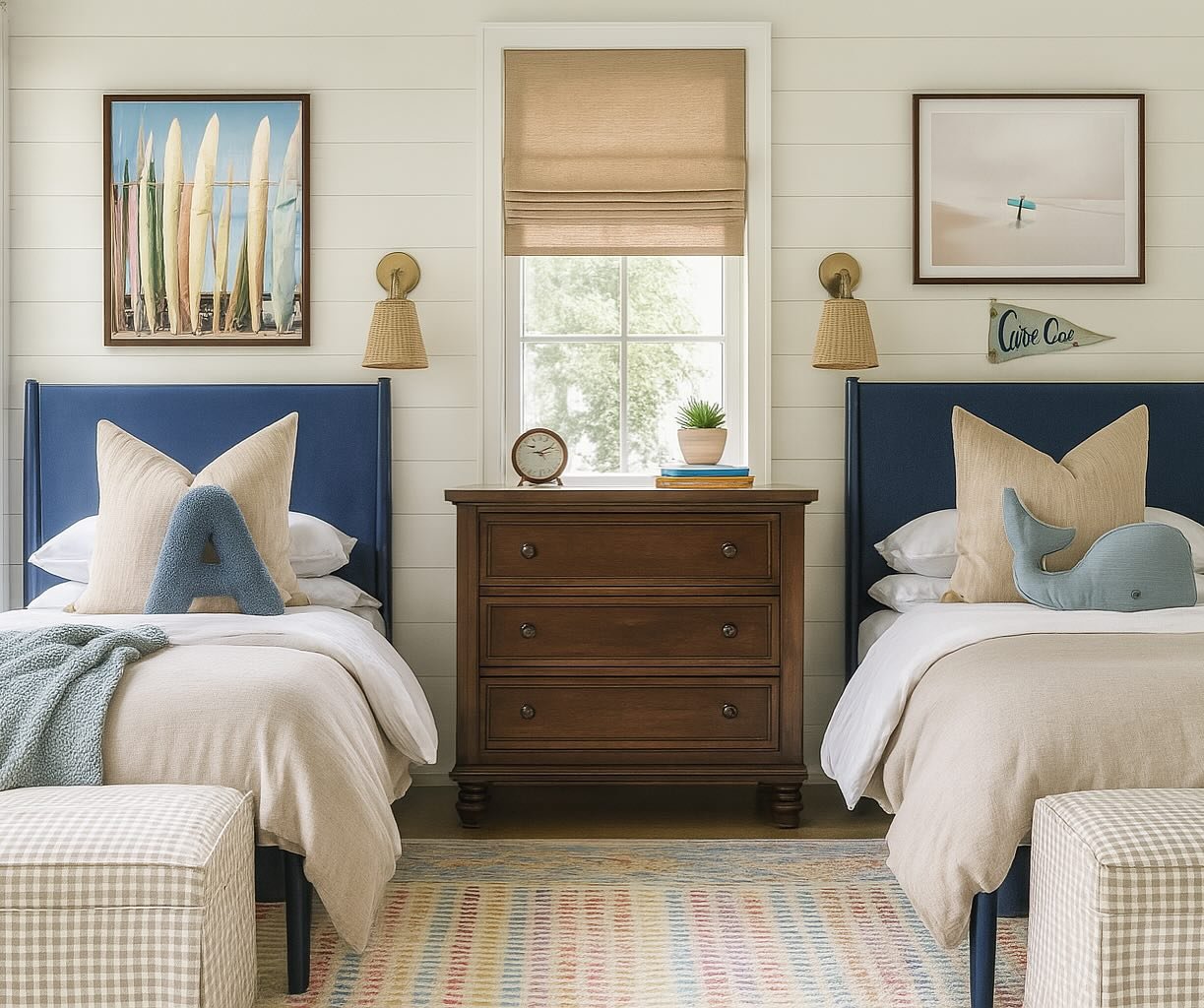 We know some twin boys that are probably&hellip; NOT going to understand just how freaking adorable their room is going to be, but honestly, we can live with that! 

I have the BEST time designing spaces for kids, only because they&rsquo;re the one c