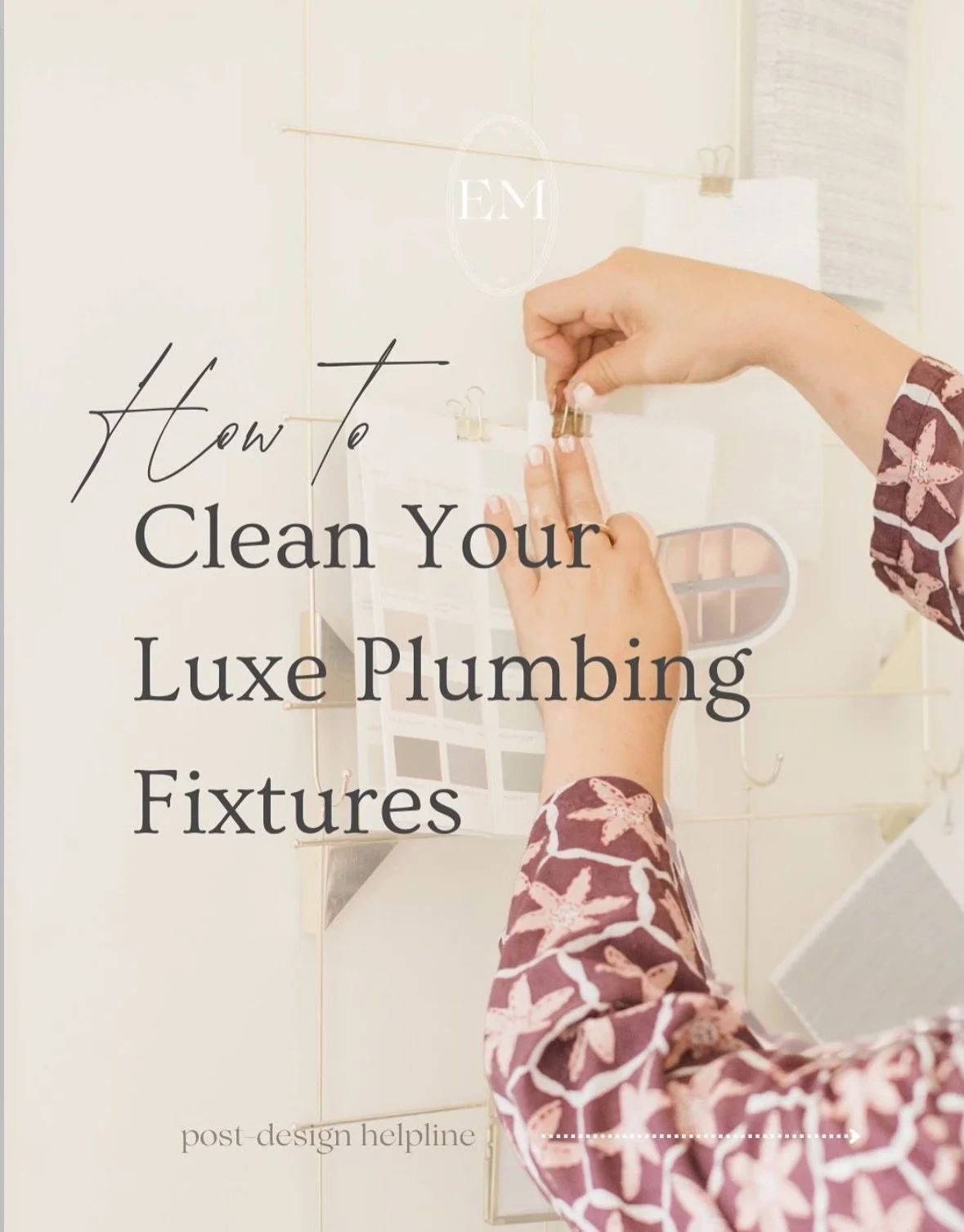 Spring cleaning checklists are in full swing - and I, for one, have got some work to do 🙃! 

Today, we&rsquo;re helping you with your gorge plumbing fixtures - so save this for later and let&rsquo;s get to it, friends!

Keeping your plumbing fixture