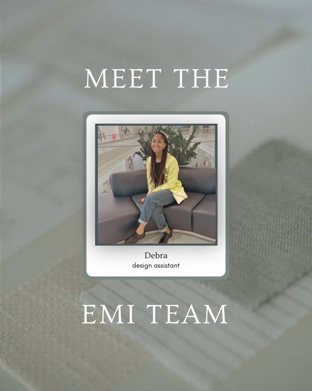 SAY HELLO TO DEBRA ☀️ 

The newest member of EMI and an integral part of process. Swipe to learn more about her and make her to give her a little or bit HIYA!

&hellip;..

#ellemacqueinteriors
DMV Interiors Designer, Maryland Interior Designer, East 
