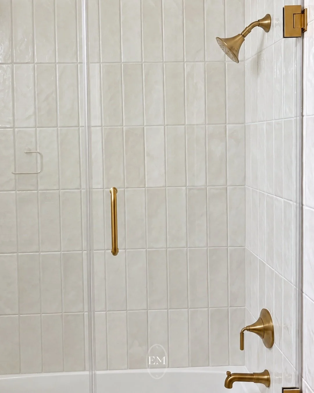 Four years in the making - and finally off the &ldquo;one day&rdquo; list. 🤍

Before I was ever involved in this home, my clients had plans to renovate their guest bathroom. A couple of years later, when they hired me to work on other spaces, this b