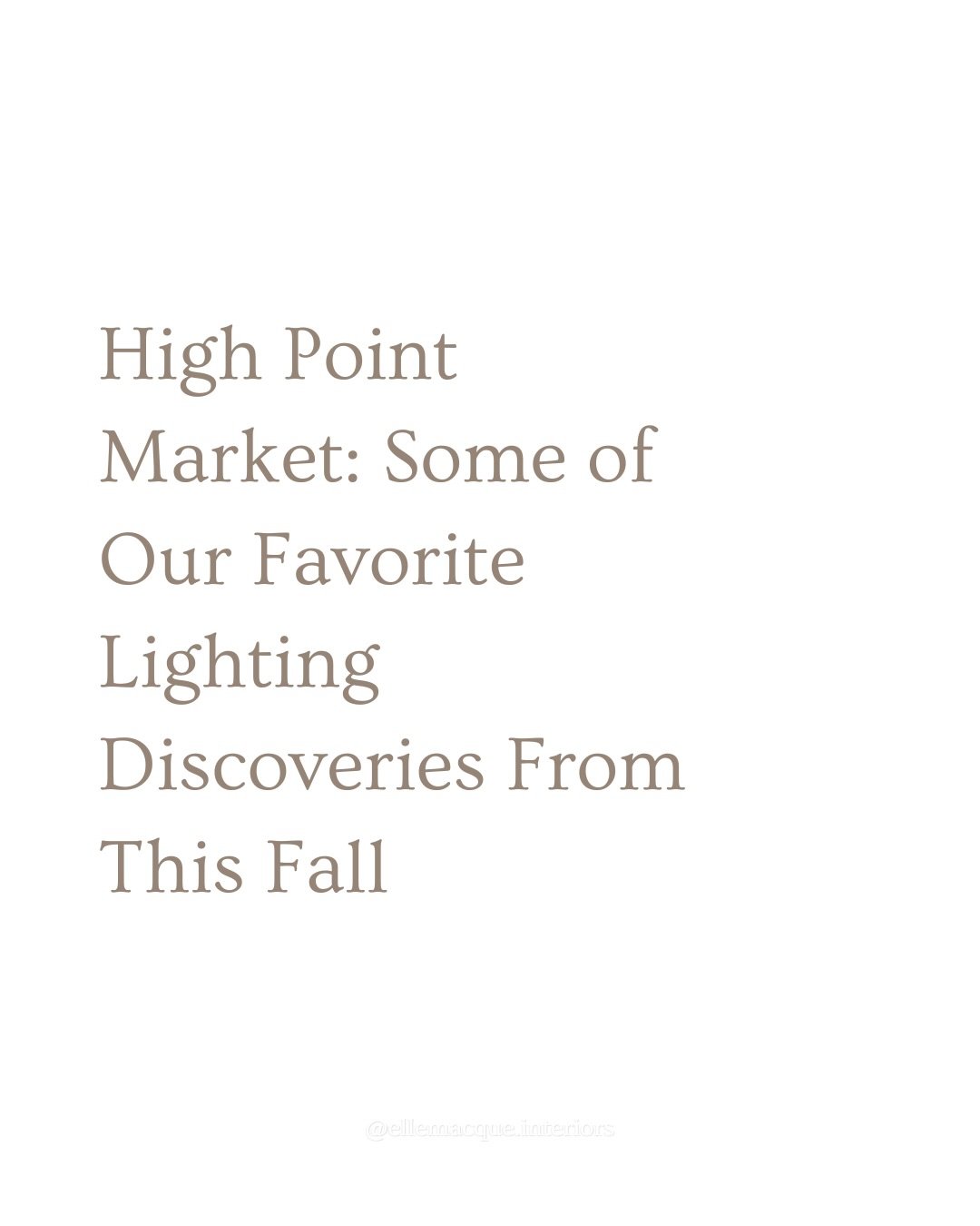Our Fall 2026 High Point Market recap: 5 chandeliers, sconces, pendants and lamps discoveries we&rsquo;re bringing to DMV homes.

1. Bellaire Pendant by Uttermost &mdash; Puffy glass, polished glow

2. Abigail Table Lamp by Schoolhouse &mdash; Plaid,