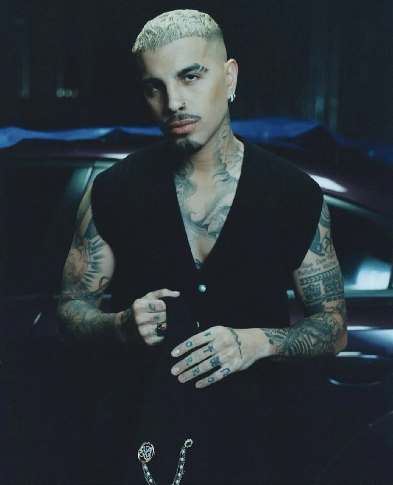 Rauw Alejandro styled by Chloe and Chenelle