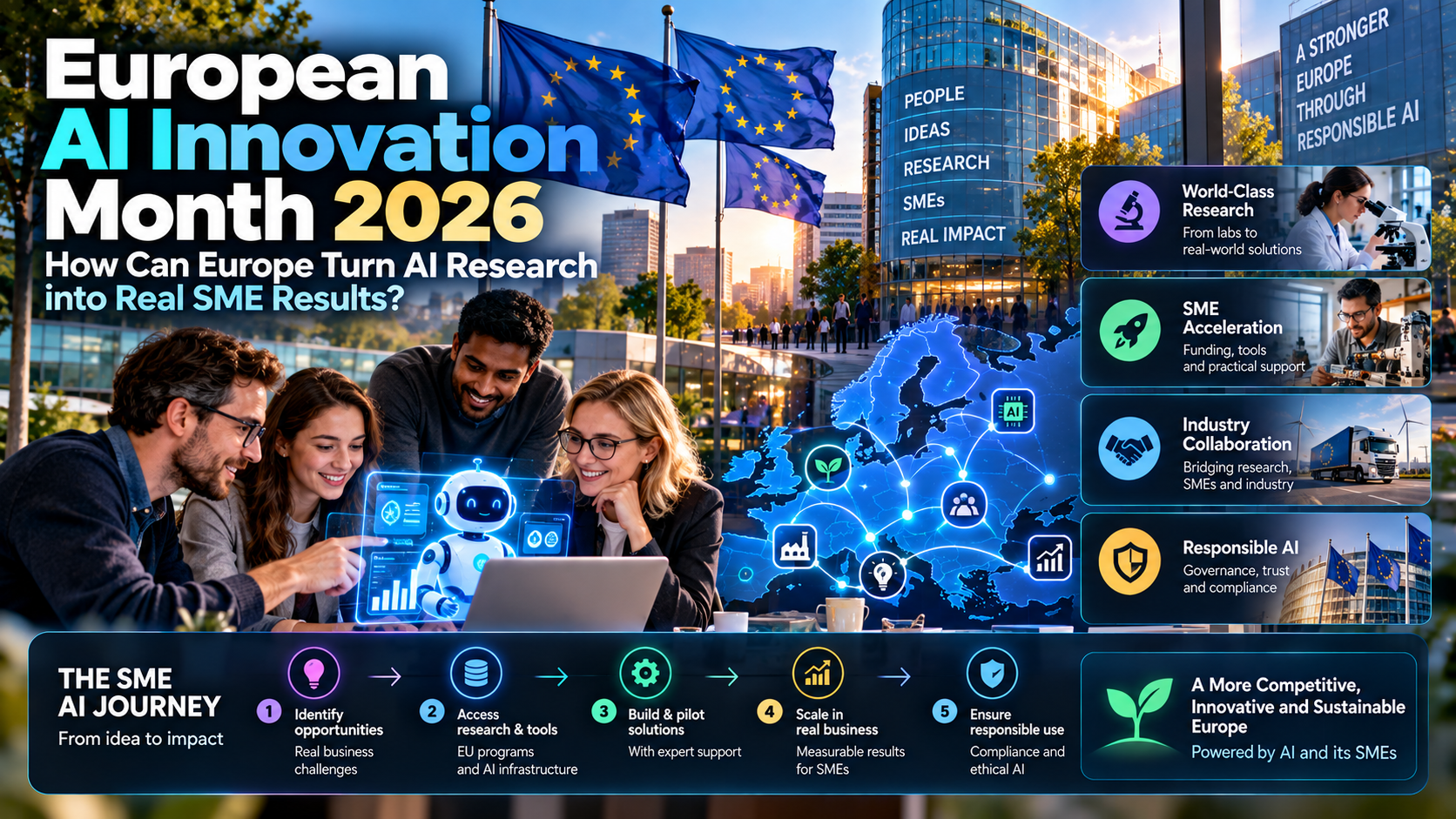 European AI Innovation Month 2026: How Can Europe Turn AI Research into Real SME Results?