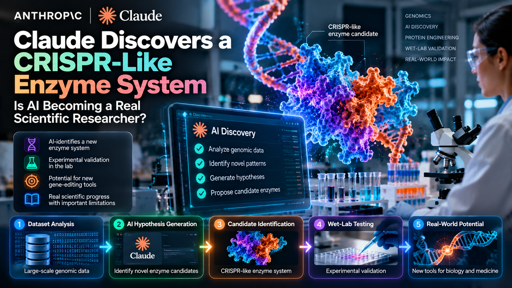 Claude Discovers a CRISPR-Like Enzyme System: Is AI Becoming a Real Scientific Researcher?