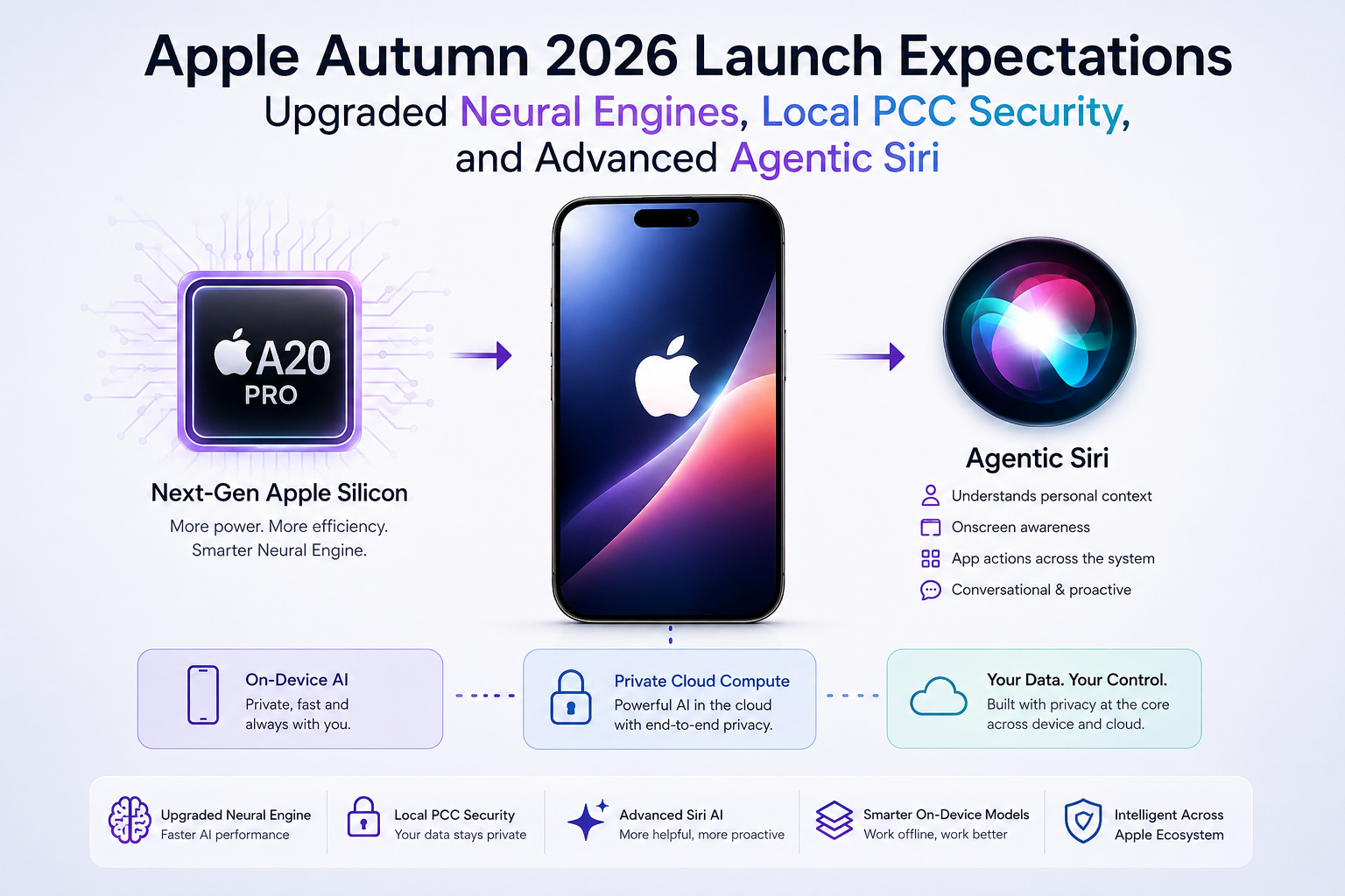 Apple Autumn 2026 Launch Expectations: Next-Gen Neural Engines, Private Cloud Compute, and Agentic Siri AI