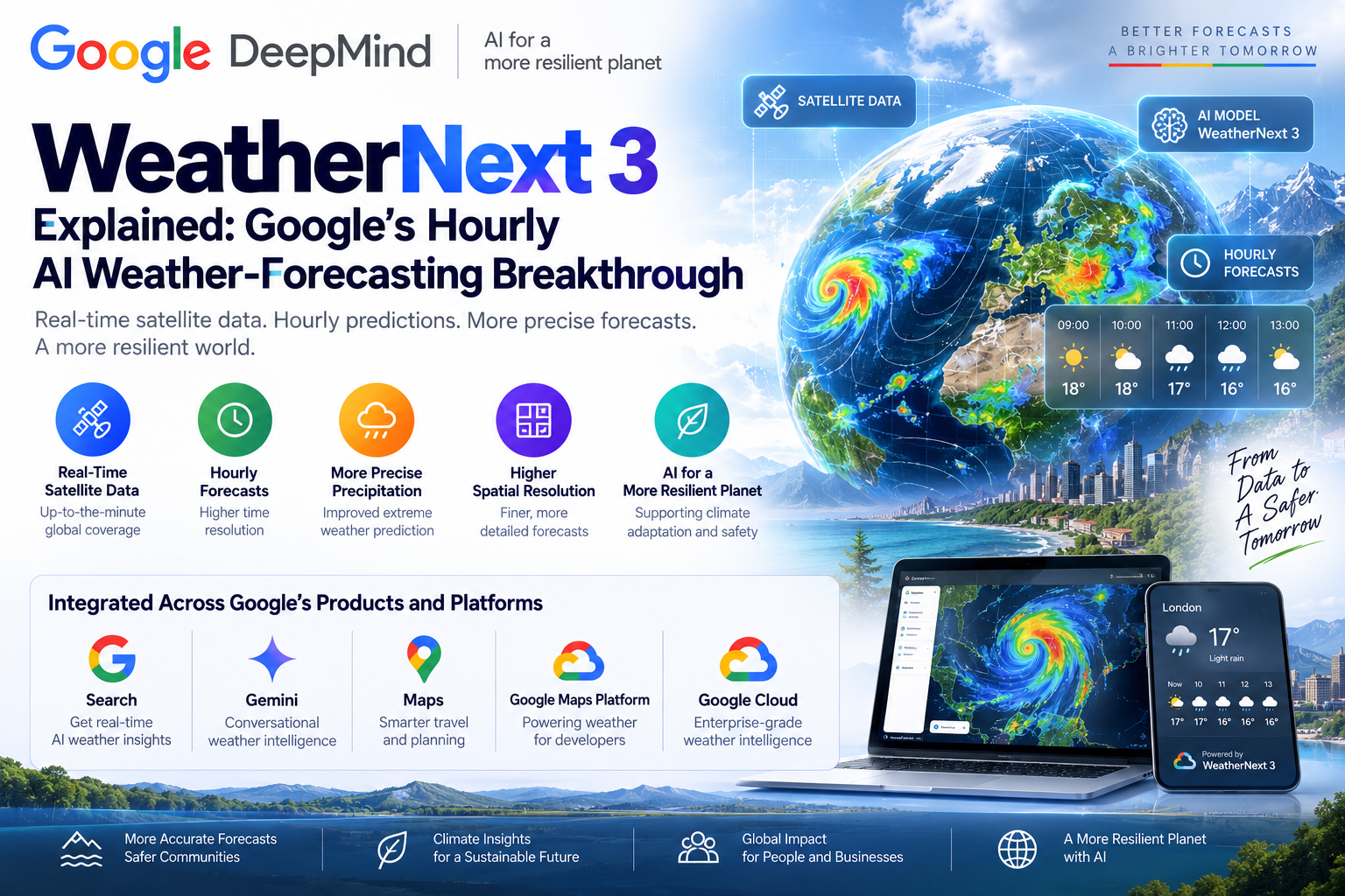 WeatherNext 3 Explained: Google’s Hourly AI Weather-Forecasting Breakthrough