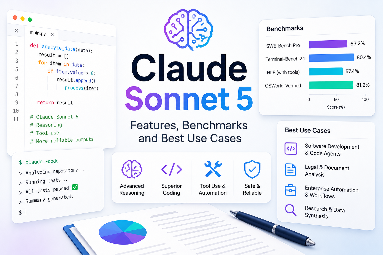 Claude 5 Sonnet: Features, Benchmarks, and Best Use Cases