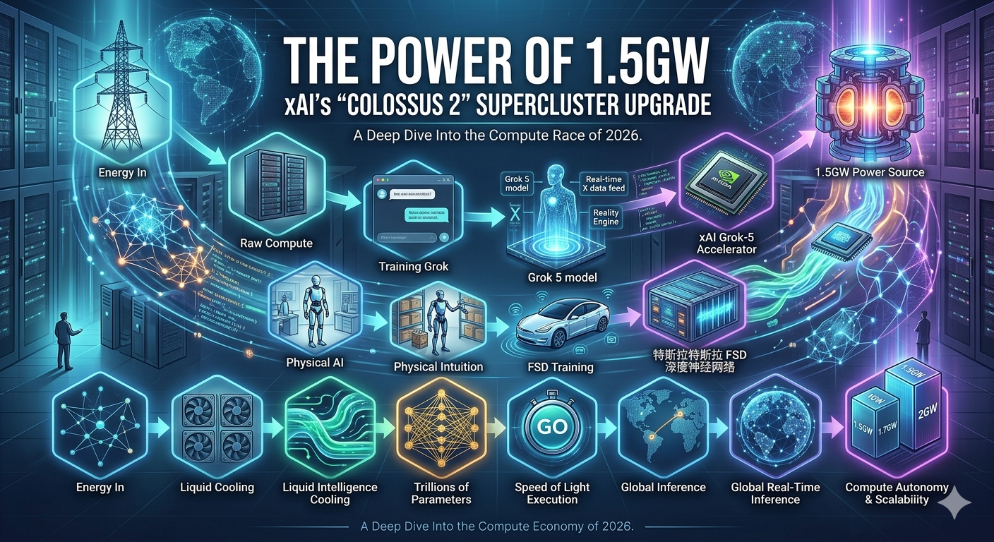 The Power of 1.5GW: xAI’s "Colossus 2" Supercluster Upgrade