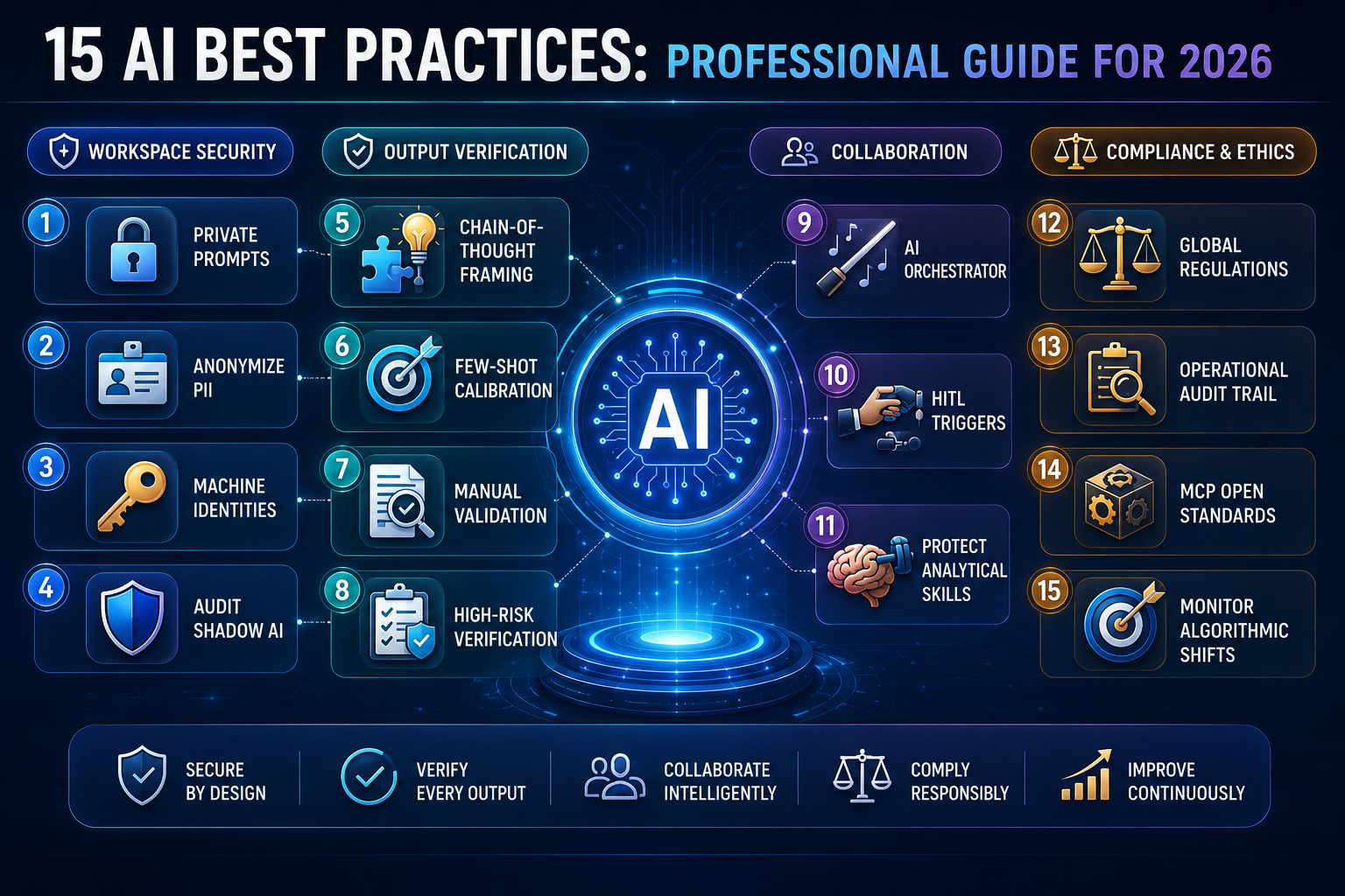 15 AI Best Practices Every Professional Should Follow in 2026