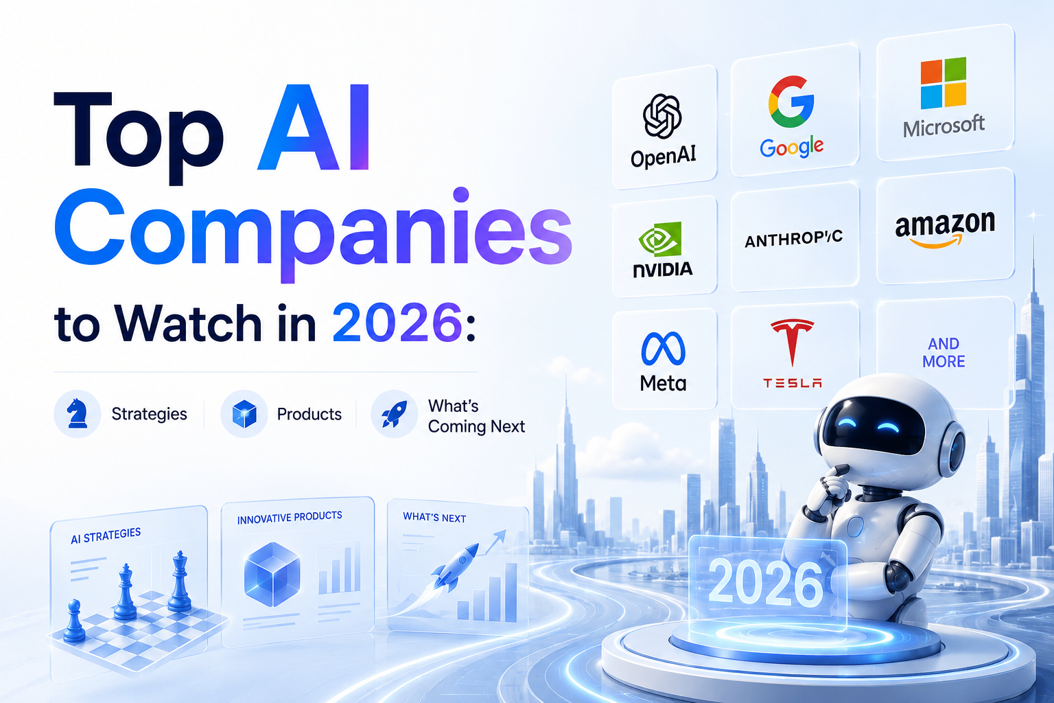 Top AI Companies to Watch in 2026: Strategies, Products, and What's Coming Next