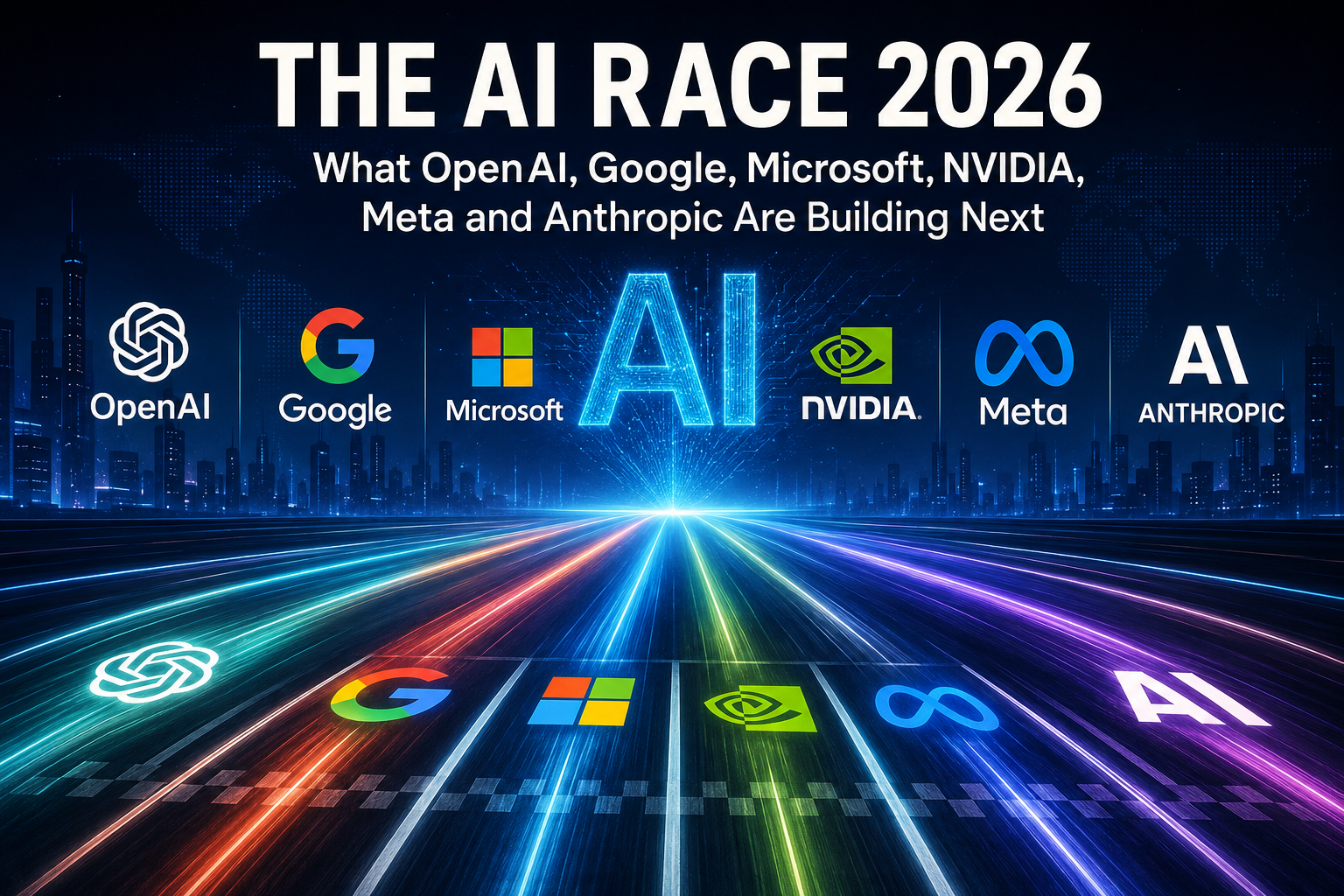 The AI Race 2026: What OpenAI, Google, Microsoft, NVIDIA, Meta and Anthropic Are Building Next