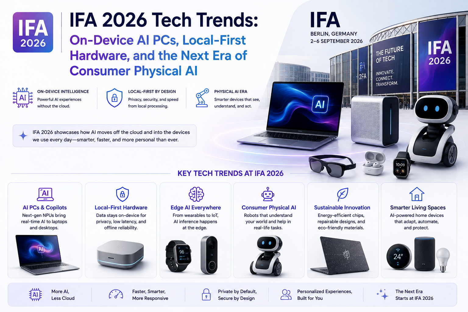 IFA 2026 Tech Trends: On-Device AI PCs, Local-First Hardware, and the Next Era of Consumer Physical AI