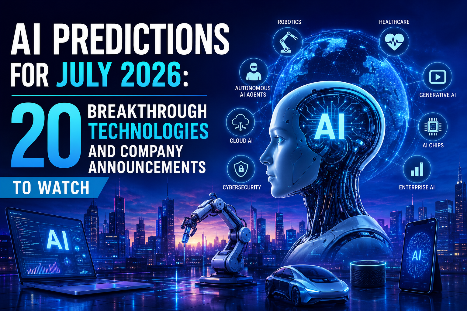 AI Predictions for July 2026: 20 Breakthrough Technologies and Company Announcements to Watch