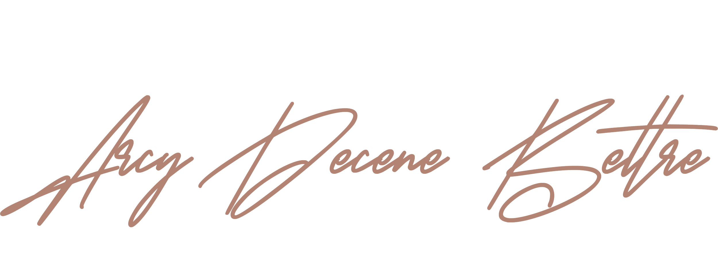 Stylized text reading 'Afy Jecoce Keteh' in a cursive font.