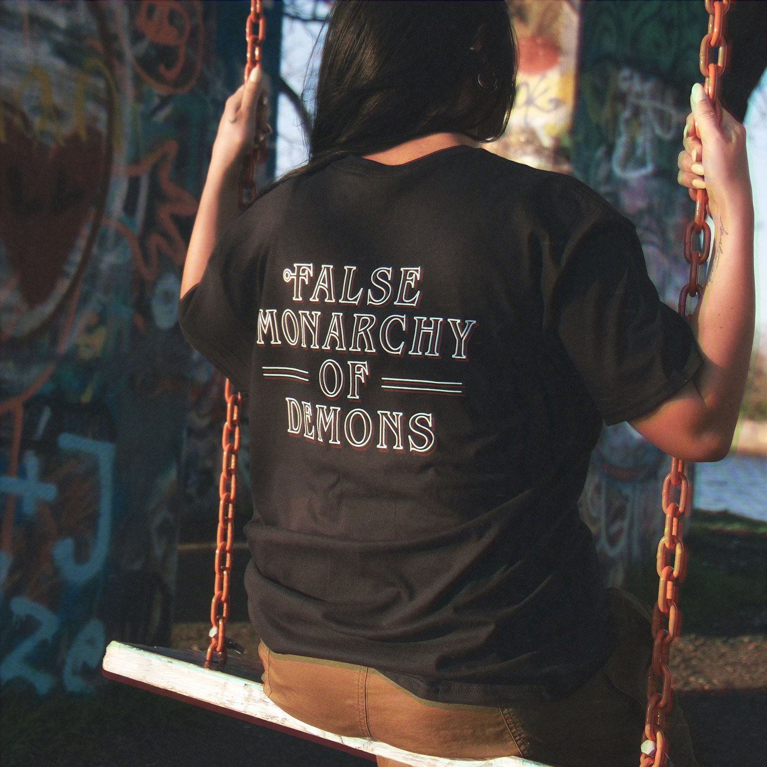 The False Monarchy hand illustrated streetwear demon apparel Botis t-shirt